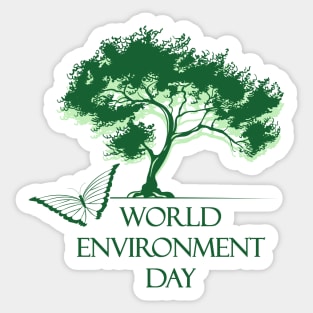 World Environment Day Poster Sticker